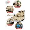 Kazi KY10000 10000 non  XE TĂNG CHỦ LỰC BIẾN HÌNH HUMMER BÁNH XÍCH bộ đồ chơi xếp lắp ráp ghép mô hình Military Army M1A2 ABRAMS MBT Quân Sự Bộ Đội 1463 khối