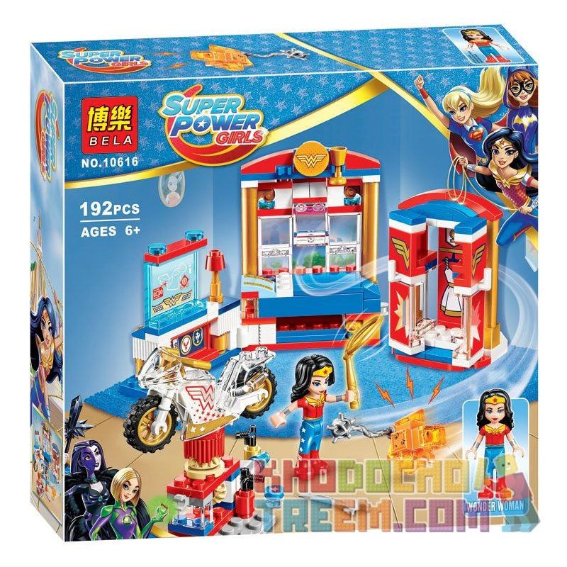 NOT Lego WONDER WOMAN DORM ROOM 41235 Bela Lari 10616 SHENG YUAN/SY SY885B 885B xếp lắp ráp ghép mô hình CĂN HỘ CỦA WONDER WOMAN PHÒNG KÝ TÚC XÁ Dc Super Hero Girls Nữ Siêu Anh Hùng 186 khối