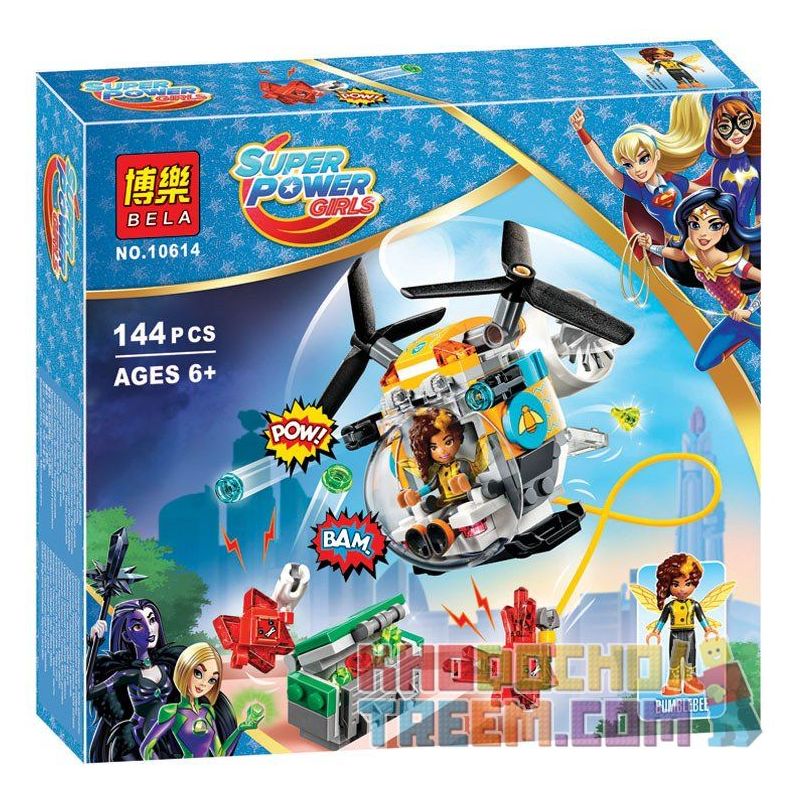 NOT Lego BUMBLEBEE HELICOPTER 41234 Bela Lari 10614 SHENG YUAN/SY SY884B 884B xếp lắp ráp ghép mô hình TRỰC THĂNG CỦA BUMBLEBEE MÁY BAY Dc Super Hero Girls Nữ Siêu Anh Hùng 142 khối