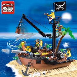 Enlighten 306 Qman 306 non  TÀU THÁO DỠ DOCK bộ đồ chơi xếp lắp ráp ghép mô hình Pirates Of The Caribbean CORSAIR SCRAP DOCK Cướp Biển Vùng Caribe 178 khối