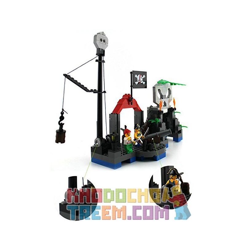 Enlighten 309 Qman 309 non  XÂY DỰNG BỘ XƯƠNG HAMLET bộ đồ chơi xếp lắp ráp ghép mô hình Pirates Of The Caribbean CORSAIR Cướp Biển Vùng Caribe 206 khối