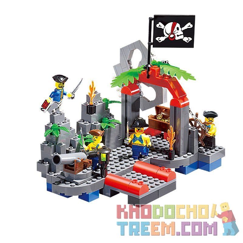 Enlighten 309 Qman 309 non  XÂY DỰNG BỘ XƯƠNG HAMLET bộ đồ chơi xếp lắp ráp ghép mô hình Pirates Of The Caribbean CORSAIR Cướp Biển Vùng Caribe 206 khối