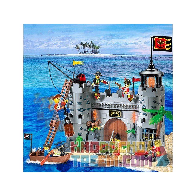 Enlighten 310 Qman 310 non  BẢO VỆ THÀNH TRÌ bộ đồ chơi xếp lắp ráp ghép mô hình Pirates Of The Caribbean CORSAIR ROB BARRACK Cướp Biển Vùng Caribe 366 khối