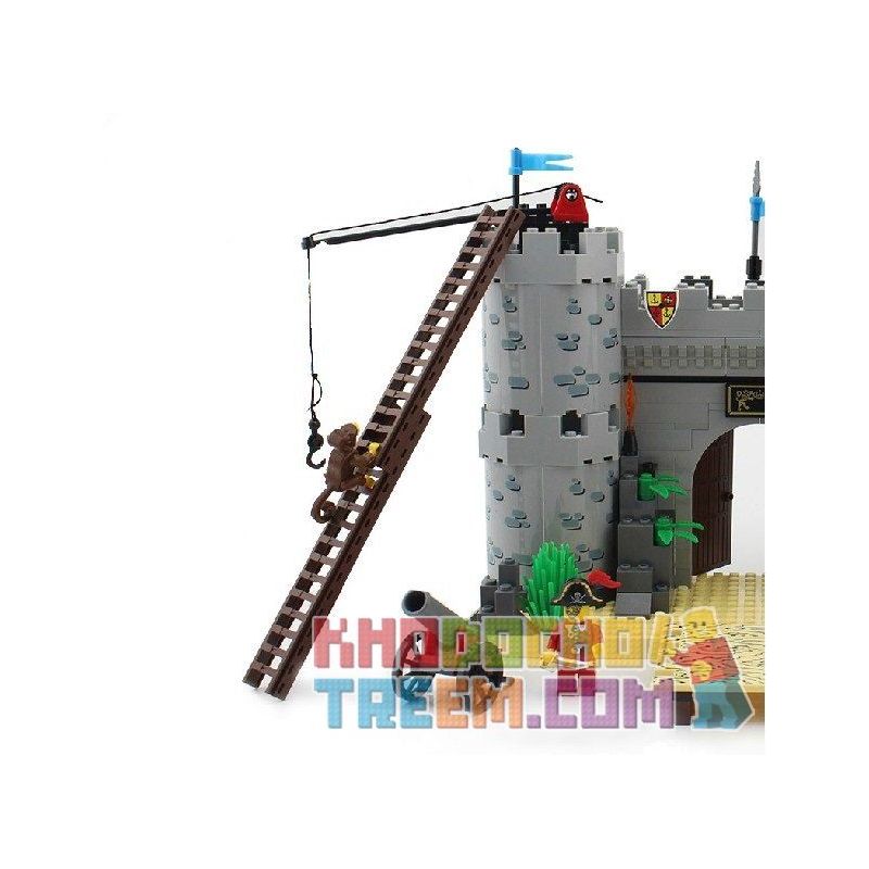 Enlighten 310 Qman 310 non  BẢO VỆ THÀNH TRÌ bộ đồ chơi xếp lắp ráp ghép mô hình Pirates Of The Caribbean CORSAIR ROB BARRACK Cướp Biển Vùng Caribe 366 khối