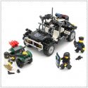 GUDI 9411 Xếp hình kiểu Lego MILITARY ARMY SWAT Assault Vehicle New Riot Police Special Police Assault Vehicle Tấn Công Xe SWAT 246 khối