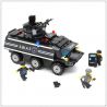 GUDI 9412 Xếp hình kiểu  MILITARY ARMY SWAT Armored Vehicles New Riot Police Armored Car Xe Bọc Thép Của đội đăc Nhiệm Swat 349 khối