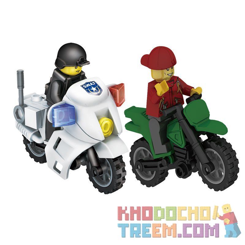 Enlighten 9413 Qman 9413 Xếp hình kiểu  MILITARY ARMY SWAT Police Command Center Trung Tâm Chỉ Huy Cảnh Sát 566 khối