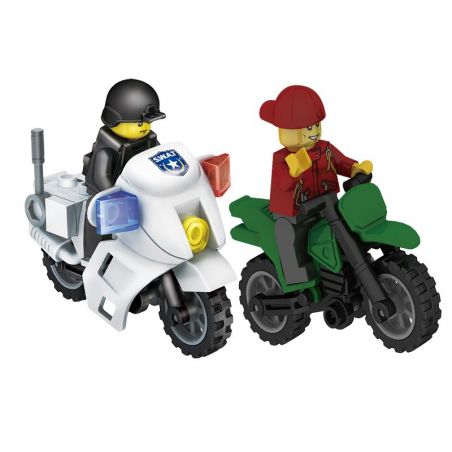 Enlighten 9413 Qman 9413 Xếp hình kiểu  MILITARY ARMY SWAT Police Command Center Trung Tâm Chỉ Huy Cảnh Sát 566 khối