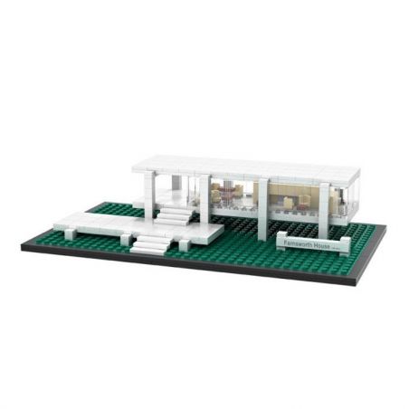 LOZ 1012 Xếp hình kiểu Nanoblock ARCHITECTURE Fransworth House Nhà Farnsworth 386 khối