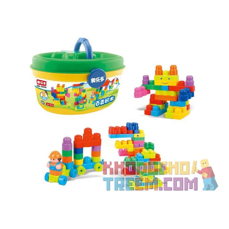 HYSTOYS HONGYUANSHENG AOLEDUOTOYS GM-5030C 5030C GM5030C HG-1347 1347 HG1347 Xếp hình kiểu    Creative Sáng Tạo gồm 2 hộp nhỏ 101 khối