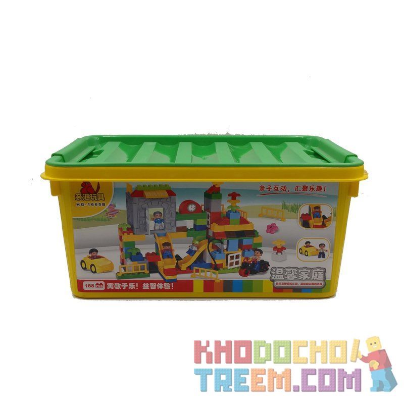 HYSTOYS HONGYUANSHENG AOLEDUOTOYS HG-1665B 1665B HG1665B Xếp hình kiểu    Warm Family Gia đình ấm áp 168 khối