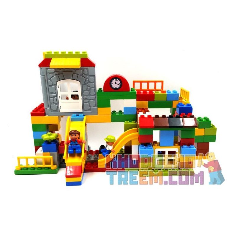 HYSTOYS HONGYUANSHENG AOLEDUOTOYS HG-1665B 1665B HG1665B Xếp hình kiểu Lego Duplo DUPLO Warm Family Gia đình ấm áp 168 khối