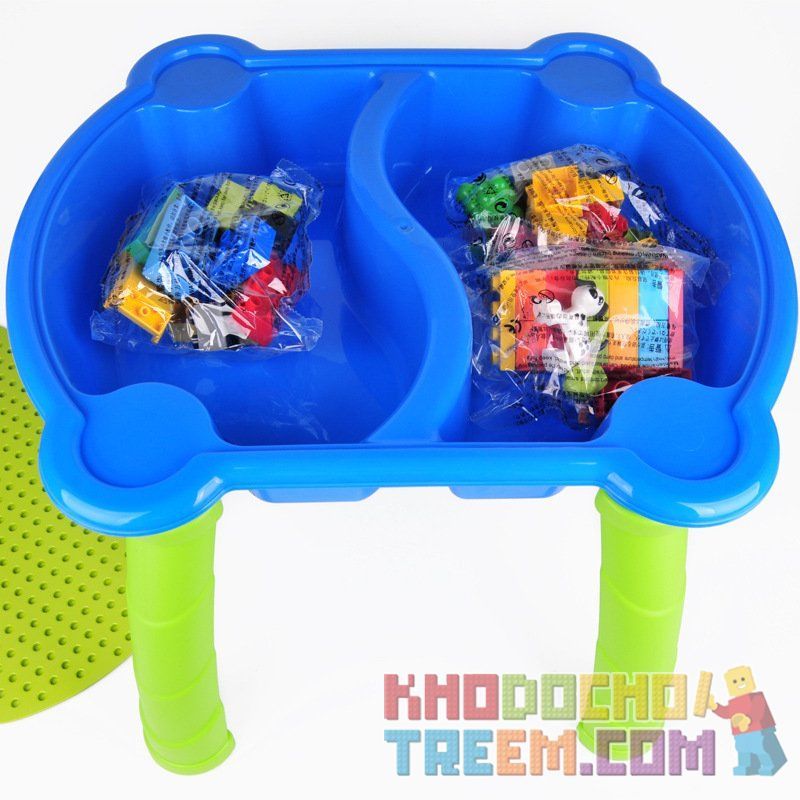 HYSTOYS HONGYUANSHENG AOLEDUOTOYS HG-1405 1405 HG1405 Xếp hình kiểu    Happy Amusement Part Công Viên Hạnh Phúc Có Bàn Hộp 105 khối