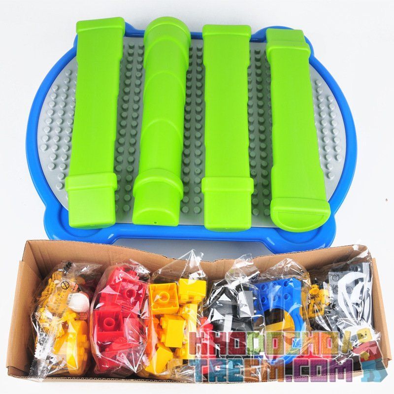 HYSTOYS HONGYUANSHENG AOLEDUOTOYS HG-1402 1402 HG1402 Xếp hình kiểu    Fire Story Câu Chuyện Cứu Hỏa Có Bàn 107 khối