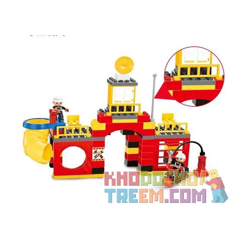 HYSTOYS HONGYUANSHENG AOLEDUOTOYS HG-1367 1367 HG1367 Xếp hình kiểu    Fire Story Câu Chuyện Cứu Hỏa 101 khối