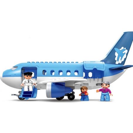 HYSTOYS HONGYUANSHENG AOLEDUOTOYS GM-5014 5014 GM5014 HG-1204 1204 HG1204 Xếp hình kiểu    Happy Airport Sân Bay Nhộn Nhịp gồm 2 hộp nhỏ 30 khối
