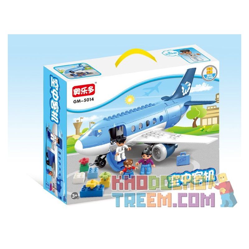 HYSTOYS HONGYUANSHENG AOLEDUOTOYS GM-5014 5014 GM5014 HG-1204 1204 HG1204 Xếp hình kiểu    Happy Airport Sân Bay Nhộn Nhịp gồm 2 hộp nhỏ 30 khối