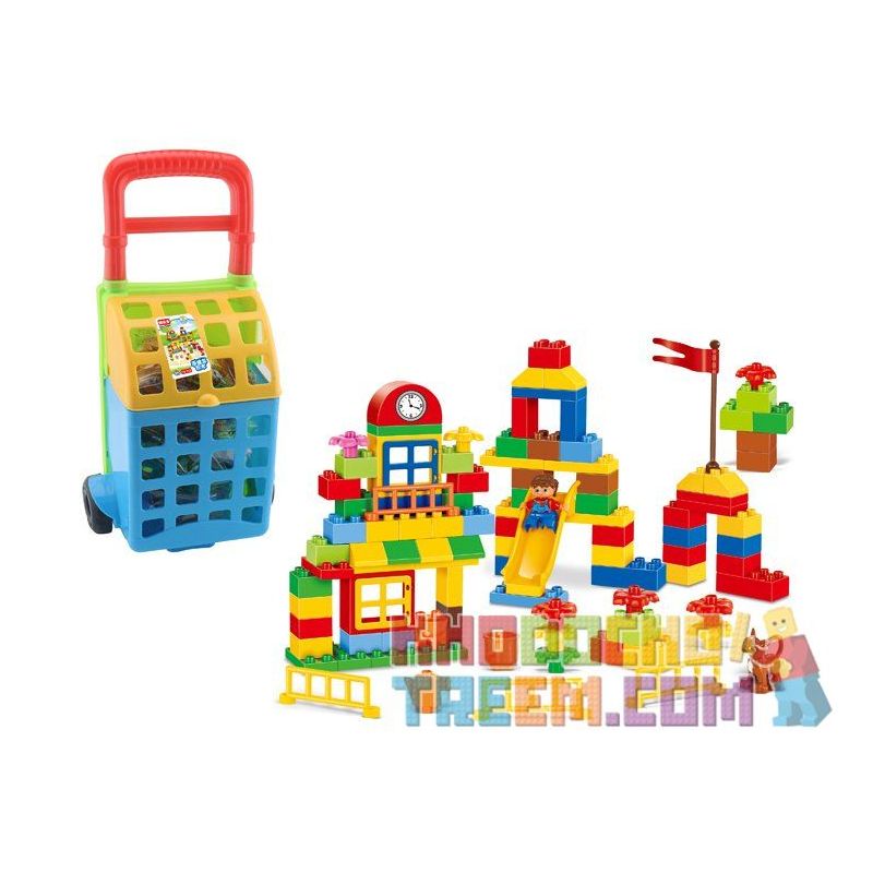 HYSTOYS HONGYUANSHENG AOLEDUOTOYS GM-5029 5029 GM5029 HG-1283 1283 HG1283 Xếp hình kiểu    Learning Paradise Thiên đường Học Tập gồm 2 hộp nhỏ 112 khối