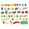 HYSTOYS HONGYUANSHENG AOLEDUOTOYS HG-1357 1357 HG1357 Xếp hình kiểu    Happy Zoo Vườn Bách Thú Vui Vẻ 82 khối