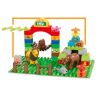 HYSTOYS HONGYUANSHENG AOLEDUOTOYS HG-1406 1406 HG1406 Xếp hình kiểu    Happy Zoo Sở Thú Vui Nhộn Có Bàn 87 khối
