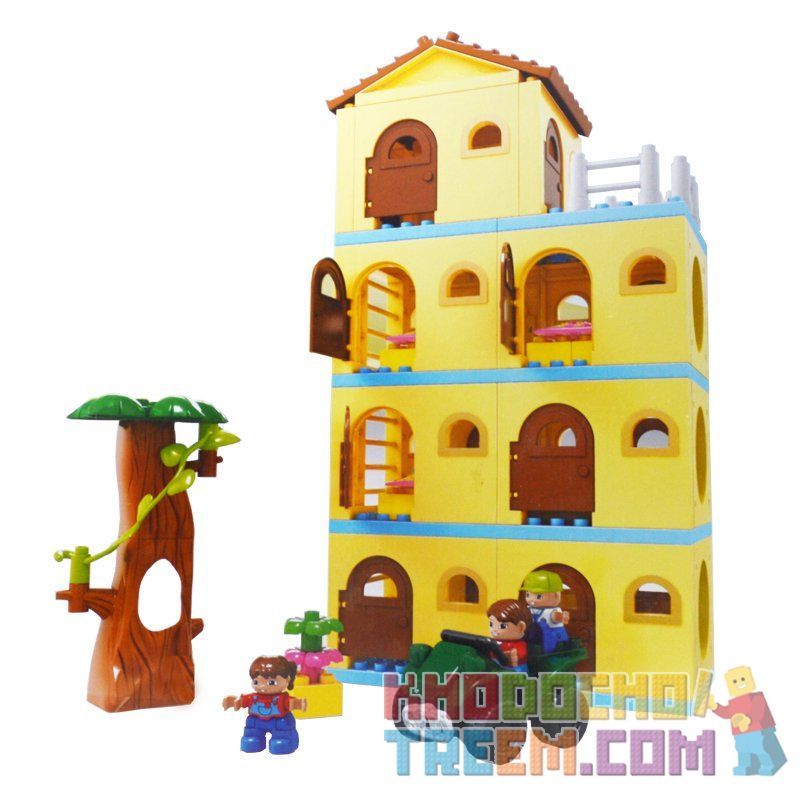 HYSTOYS HONGYUANSHENG AOLEDUOTOYS HG-1618 1618 HG1618 Xếp hình kiểu    Warm Family Gia đình ấm áp 93 khối