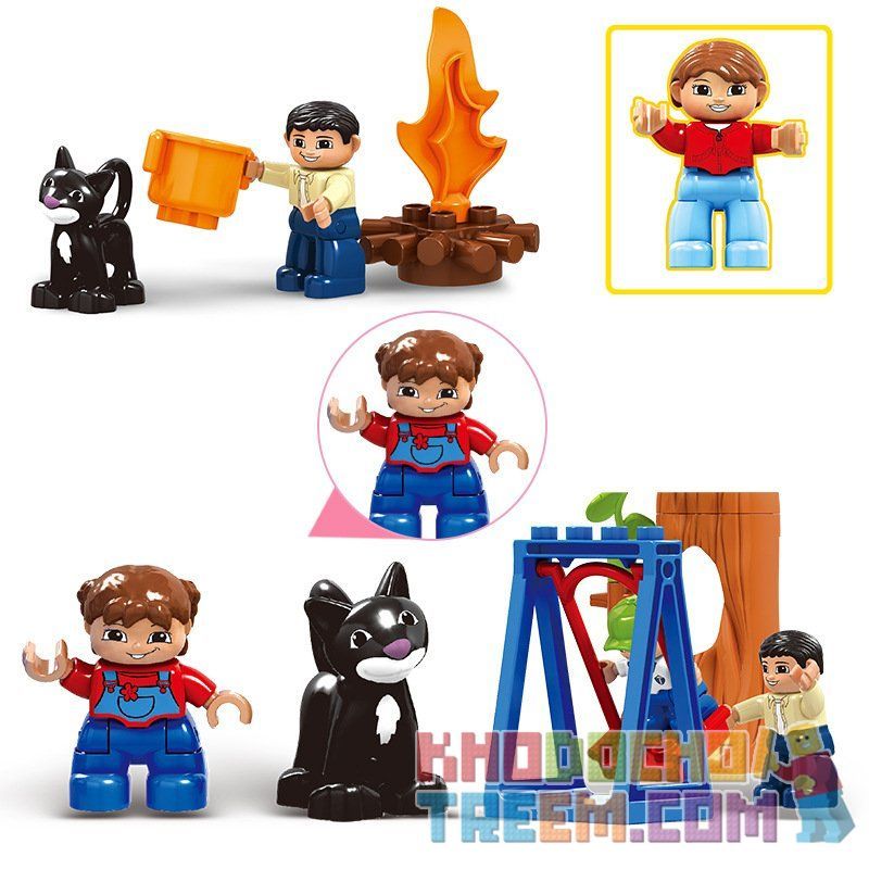 HYSTOYS HONGYUANSHENG AOLEDUOTOYS HG-1620 1620 HG1620 Xếp hình kiểu    Warm Family Gia đình ấm áp 89 khối