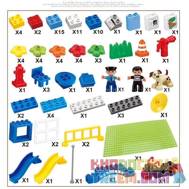 HYSTOYS HONGYUANSHENG AOLEDUOTOYS GM-5034 5034 GM5034 Xếp hình kiểu    Super Police Trụ Sở Cảnh Sát 100 khối