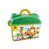 HYSTOYS HONGYUANSHENG AOLEDUOTOYS HG-1640B 1640B HG1640B Xếp hình kiểu    Happy Zoo Sở Thú Vui Nhộn Có Hộp 76 khối