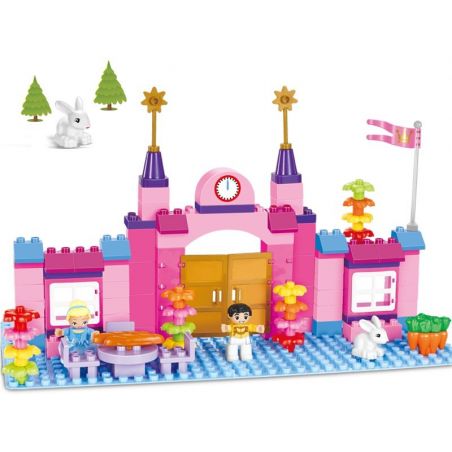 HYSTOYS HONGYUANSHENG AOLEDUOTOYS GM-5003 5003 GM5003 Xếp hình kiểu    Happy Princess Công Chúa Vui Vẻ 100 khối