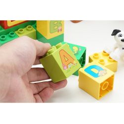 HYSTOYS HONGYUANSHENG AOLEDUOTOYS GM-5009 5009 GM5009 Xếp hình kiểu    Learning Alphabet Học Bảng Chữ Cái 108 khối