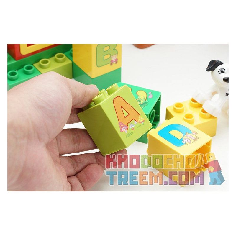 HYSTOYS HONGYUANSHENG AOLEDUOTOYS GM-5009 5009 GM5009 Xếp hình kiểu    Learning Alphabet Học Bảng Chữ Cái 108 khối