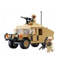 JISI 2111 non Lego XE HUMMER VŨ TRANG bộ đồ chơi xếp lắp ráp ghép mô hình Military Army MODERN WAR M1025 HUMVEE ARMAMENT CARRIER Quân Sự Bộ Đội 235 khối