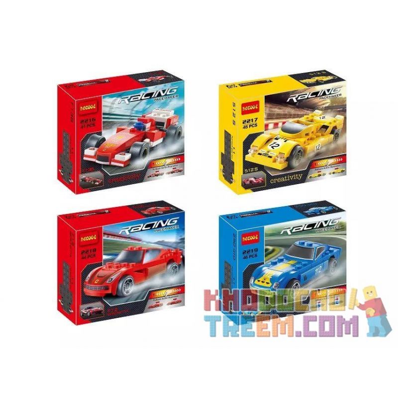 NOT Lego FERRARI F138 F12 BERLINETTA 250 GTO 512 S 40193 JISI 2216 2218 2219 2217 xếp lắp ráp ghép mô hình Promotional Khuyến Mại 51 khối