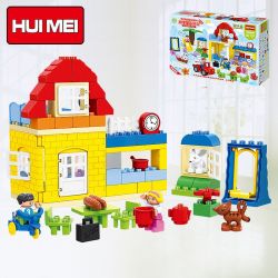 HUIMEI STAR CITY XING DOU CHENG HM072 Xếp hình kiểu    Happy Family Gia đình Vui Vẻ 92 khối