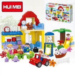 HUIMEI STAR CITY XING DOU CHENG HM072 Xếp hình kiểu    Happy Family Gia đình Vui Vẻ 92 khối