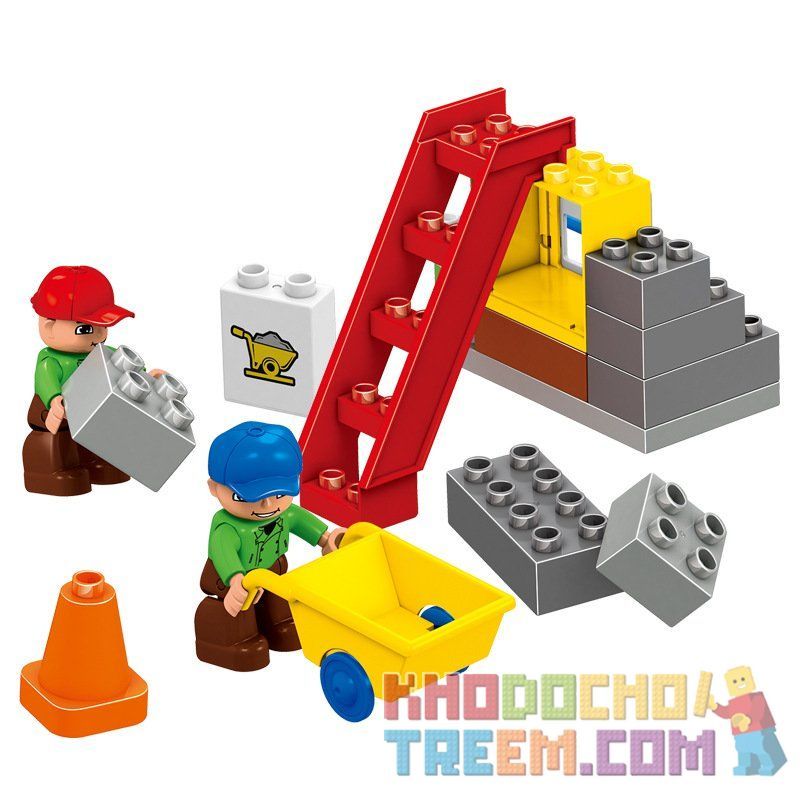 HUIMEI STAR CITY XING DOU CHENG HM073 Xếp hình kiểu    Construction Engineering Team Đội Thợ Xây Nhà 102 khối