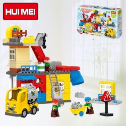 HUIMEI STAR CITY XING DOU CHENG HM073 Xếp hình kiểu    Construction Engineering Team Đội Thợ Xây Nhà 102 khối