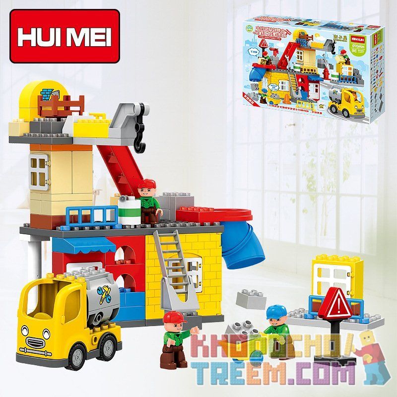 HUIMEI STAR CITY XING DOU CHENG HM073 Xếp hình kiểu    Construction Engineering Team Đội Thợ Xây Nhà 102 khối