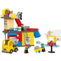 HUIMEI STAR CITY XING DOU CHENG HM073 Xếp hình kiểu Lego Duplo DUPLO Construction Engineering Team Đội Thợ Xây Nhà 102 khối