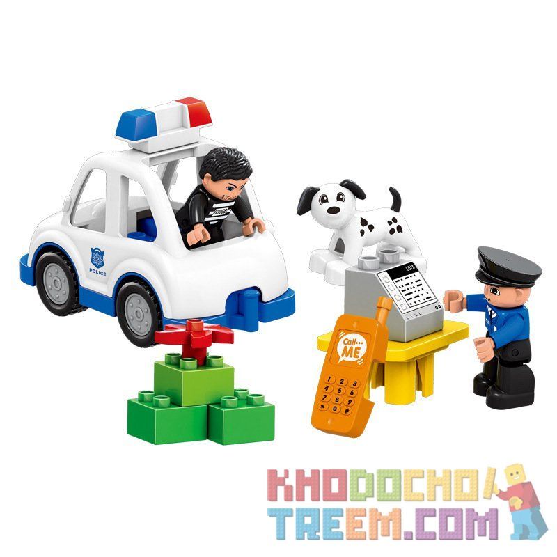 HUIMEI STAR CITY XING DOU CHENG HM075 Xếp hình kiểu    City Center Police Trụ Sở Cảnh Sát Thành Phố 51 khối