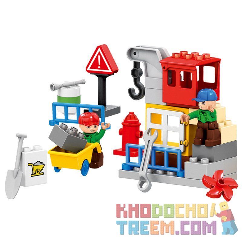 HUIMEI STAR CITY XING DOU CHENG HM076 Xếp hình kiểu    Urban Construction Engineering Team (Small) Công Trường Xây Dựng 51 khối