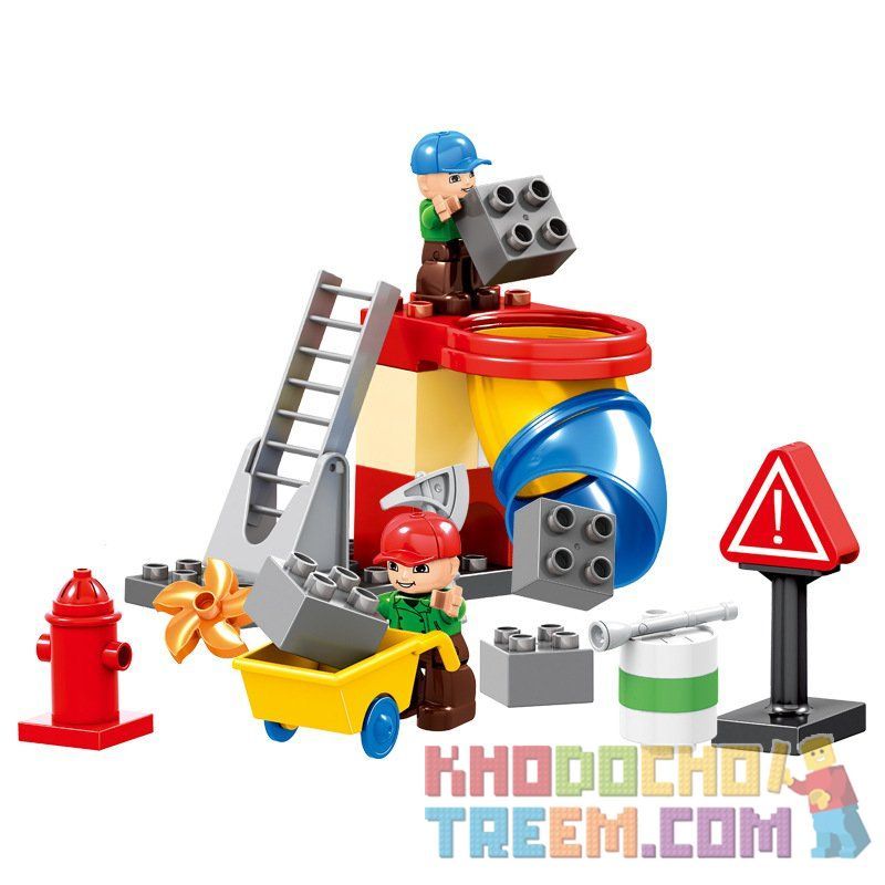 HUIMEI STAR CITY XING DOU CHENG HM076 Xếp hình kiểu    Urban Construction Engineering Team (Small) Công Trường Xây Dựng 51 khối