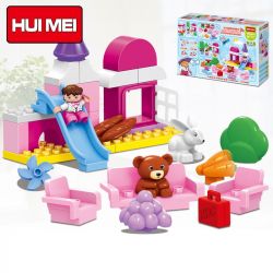 HUIMEI STAR CITY XING DOU CHENG HM078 Xếp hình kiểu    Princess Dream Castle Paradise Lâu đài Sân Chơi Nhỏ Của Công Chúa 59 khối