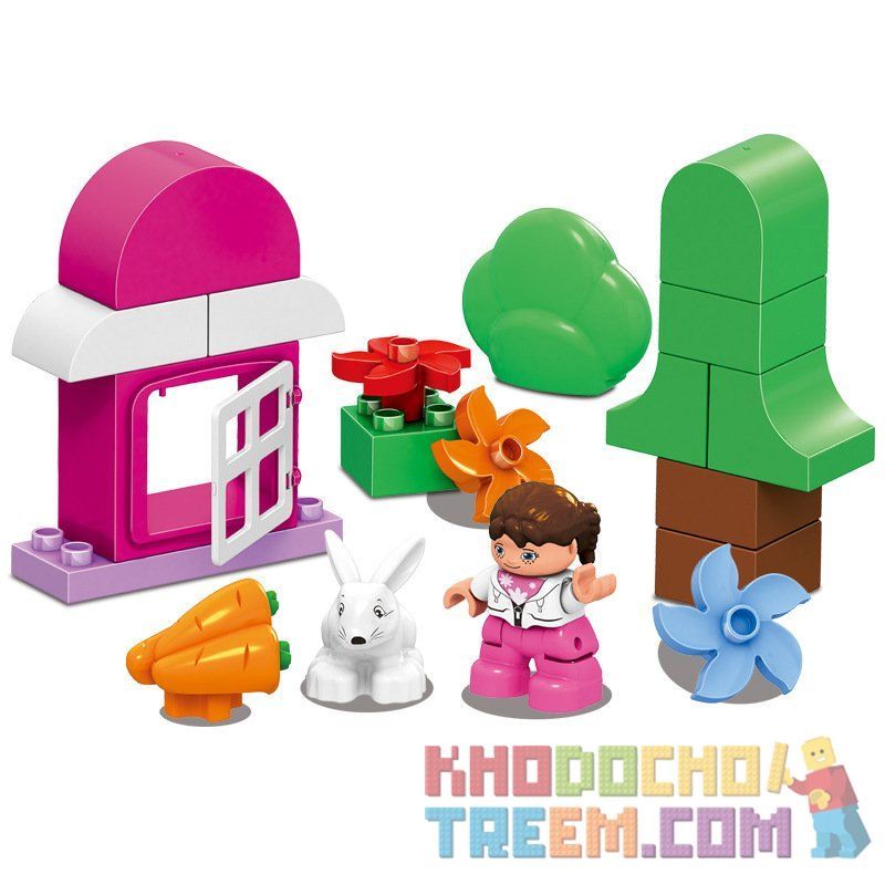 HUIMEI STAR CITY XING DOU CHENG HM078 Xếp hình kiểu    Princess Dream Castle Paradise Lâu đài Sân Chơi Nhỏ Của Công Chúa 59 khối