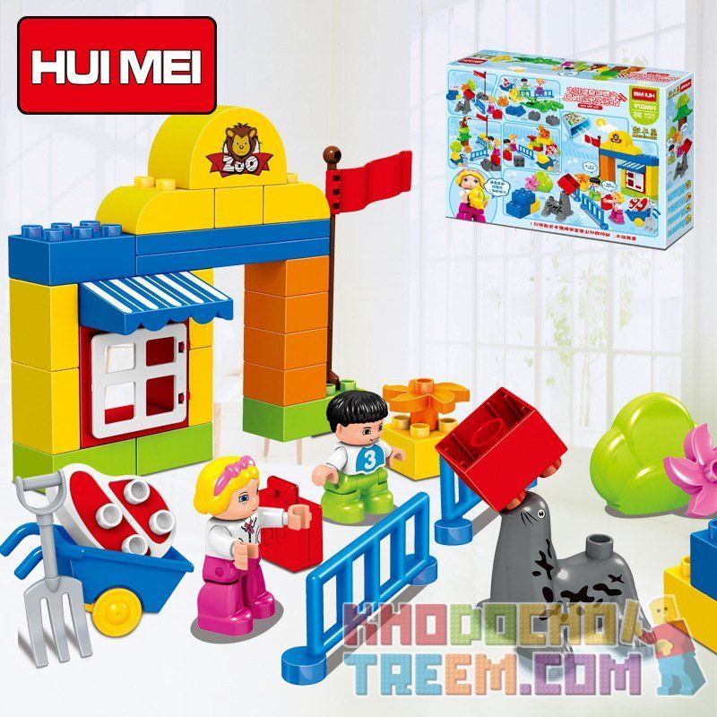 HUIMEI STAR CITY XING DOU CHENG HM079 Xếp hình kiểu    Suburban Happy Zoo Sở Thú Ngoại ô Vui Nhộn 63 khối HUIMEI STAR CITY XING DOU CHENG HM079 Xếp hình kiểu    Suburban Happy Zoo Sở Thú Ngoại ô Vui Nhộn 63 khối