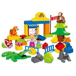 HUIMEI STAR CITY XING DOU CHENG HM079 Xếp hình kiểu    Suburban Happy Zoo Sở Thú Ngoại ô Vui Nhộn 63 khối HUIMEI STAR CITY XING DOU CHENG HM079 Xếp hình kiểu    Suburban Happy Zoo Sở Thú Ngoại ô Vui Nhộn 63 khối