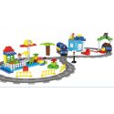 HUIMEI STAR CITY XING DOU CHENG HM312 Xếp hình kiểu Lego Duplo DUPLO Logistics Train Tàu Hỏa Vận Chuyển 110 khối