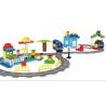 HUIMEI STAR CITY XING DOU CHENG HM312 Xếp hình kiểu    Logistics Train Tàu Hỏa Vận Chuyển 110 khối