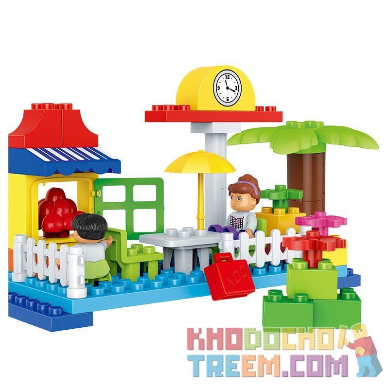 HUIMEI STAR CITY XING DOU CHENG HM312 Xếp hình kiểu    Logistics Train Tàu Hỏa Vận Chuyển 110 khối