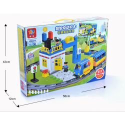 HUIMEI STAR CITY XING DOU CHENG HM325 Xếp hình kiểu    Puzzle Electric Building Blocks Police Trụ Sở điên Của Cảnh Sát 59 khối